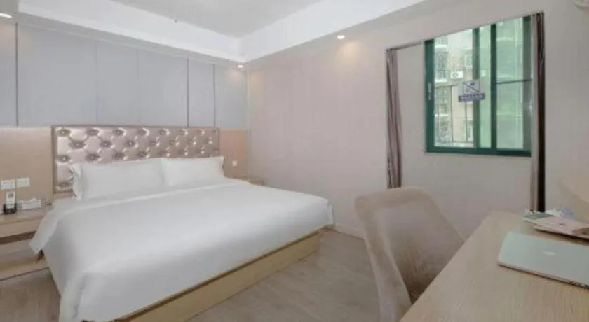 Bed in GreenTree Alliance Hotel Shenzhen Nanshan District Nantou Ancient City Majialong