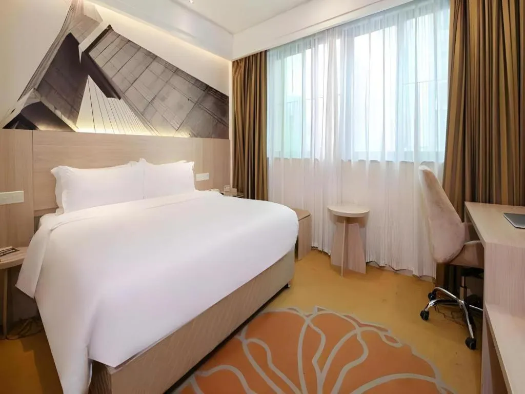 Bed in GreenTree Alliance Hotel Shenzhen Nanshan District Nantou Ancient City Majialong
