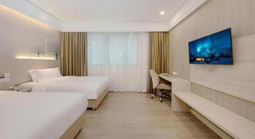 Bed in GreenTree Alliance Hotel Shenzhen Nanshan District Nantou Ancient City Majialong