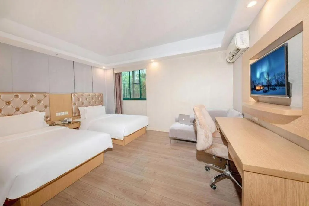 Bed in GreenTree Alliance Hotel Shenzhen Nanshan District Nantou Ancient City Majialong