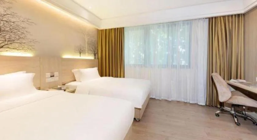 Bed in GreenTree Alliance Hotel Shenzhen Nanshan District Nantou Ancient City Majialong