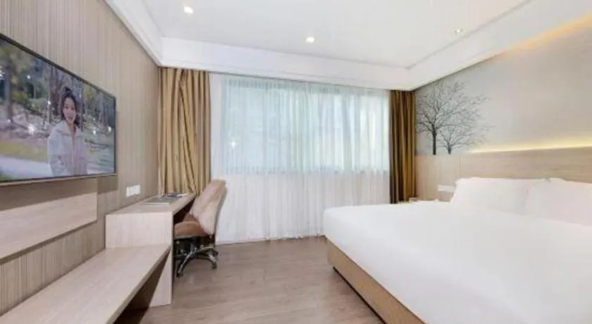 Bed in GreenTree Alliance Hotel Shenzhen Nanshan District Nantou Ancient City Majialong