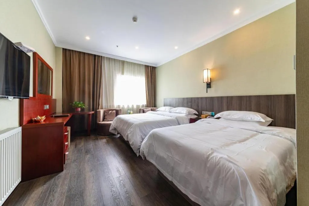Bed in GreenTree Alliance Hotel Yancheng Engineering College Dayangwan Scenic Area