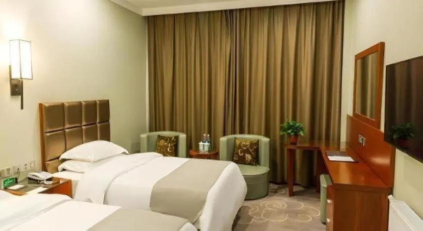 Bed in GreenTree Alliance Hotel Yancheng Engineering College Dayangwan Scenic Area