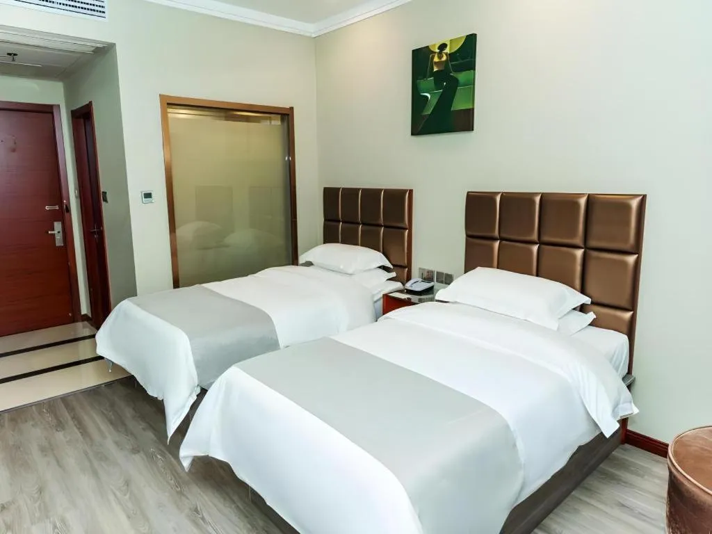 Bed in GreenTree Alliance Hotel Yancheng Engineering College Dayangwan Scenic Area