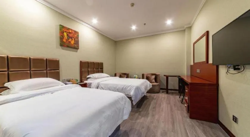 Bed in GreenTree Alliance Hotel Yancheng Engineering College Dayangwan Scenic Area