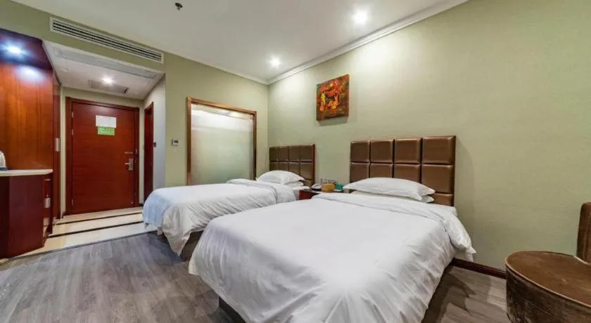 Bed in GreenTree Alliance Hotel Yancheng Engineering College Dayangwan Scenic Area