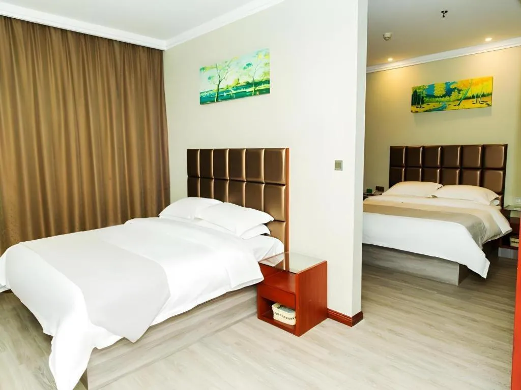 Bed in GreenTree Alliance Hotel Yancheng Engineering College Dayangwan Scenic Area