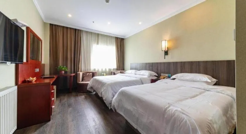 Bed in GreenTree Alliance Hotel Yancheng Engineering College Dayangwan Scenic Area
