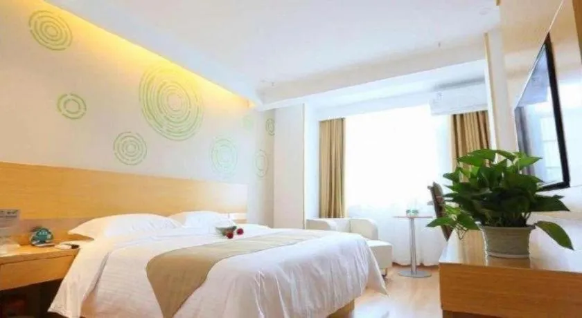 Bed in GreenTree Inn Jiangsu Huai'an Qiangjiangpu District Shuidukou Avenue