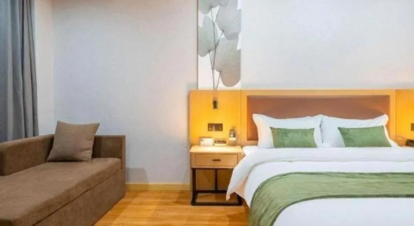 Bed in GreenTree Inn Jiangsu Huai'an Qiangjiangpu District Shuidukou Avenue