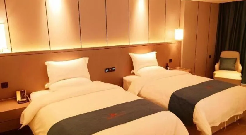Bed in GreenTree Eastern Hotel Changge Yiwu City