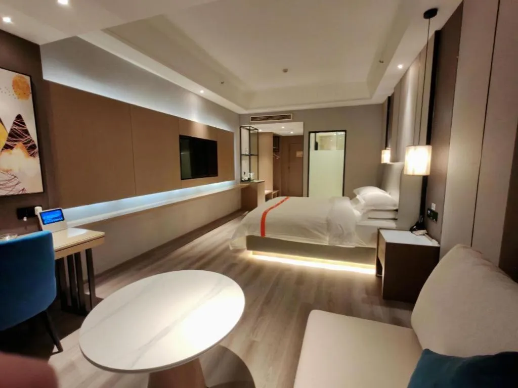 Bed in GreenTree Eastern Hotel Changge Yiwu City