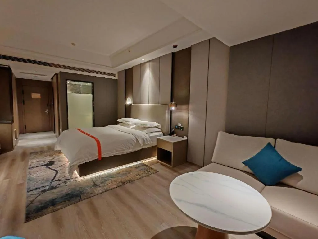 Bed in GreenTree Eastern Hotel Changge Yiwu City