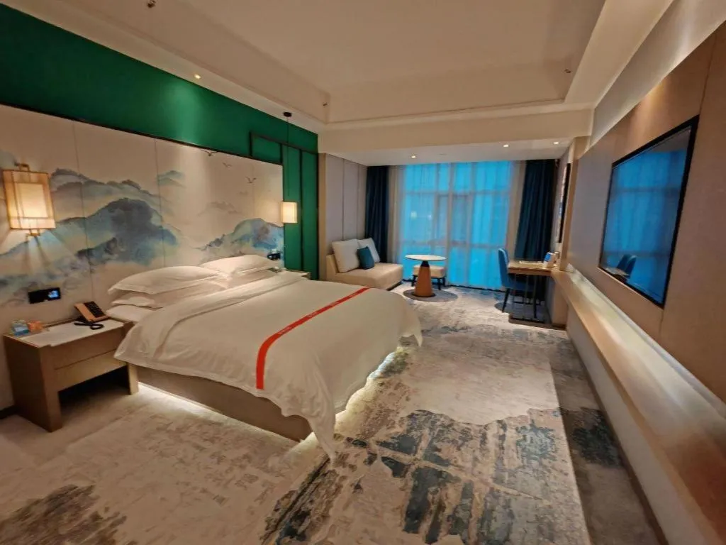 Bed in GreenTree Eastern Hotel Changge Yiwu City