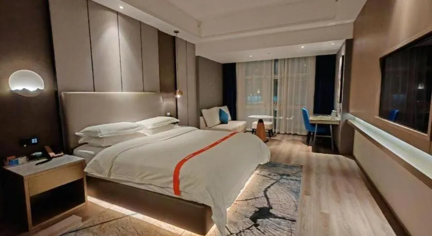 Bed in GreenTree Eastern Hotel Changge Yiwu City