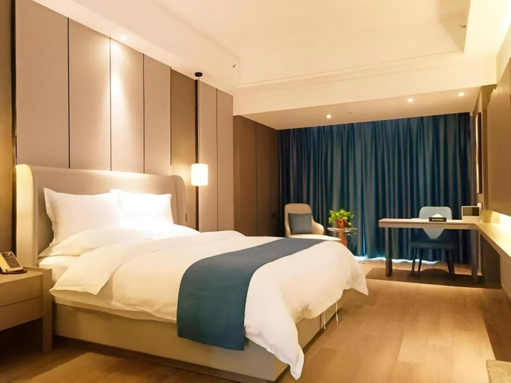 Bed in GreenTree Eastern Hotel Changge Yiwu City