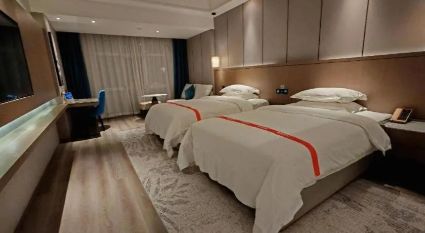 Bed in GreenTree Eastern Hotel Changge Yiwu City