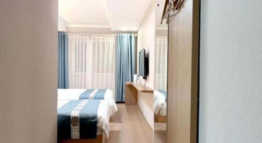 Bed in Shell Hotel Huaibei Jinying Plaza Long Distance Bus Station