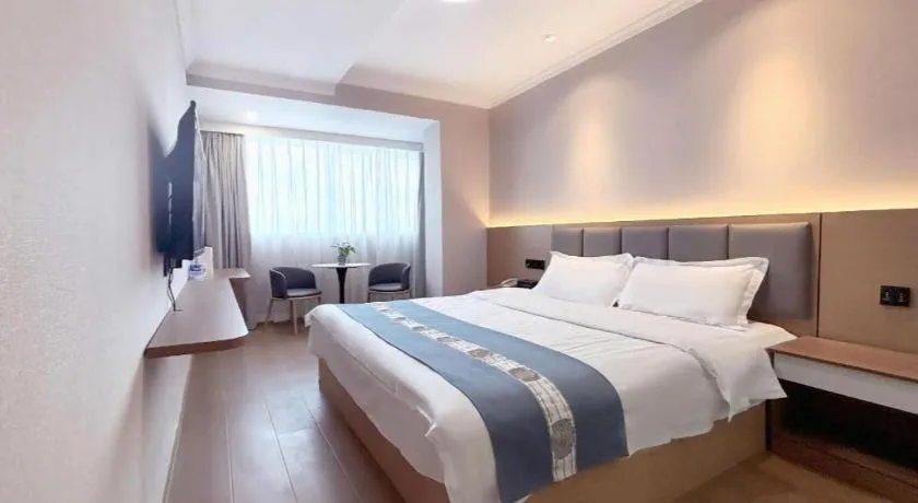 Bed in Shell Hotel Huaibei Jinying Plaza Long Distance Bus Station