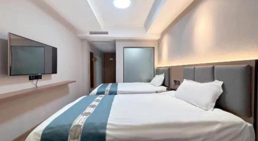 Bed in Shell Hotel Huaibei Jinying Plaza Long Distance Bus Station