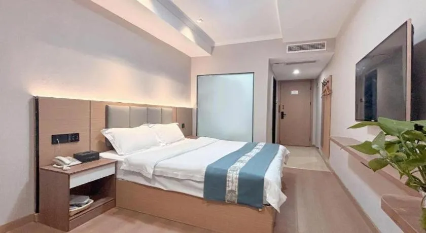 Bed in Shell Hotel Huaibei Jinying Plaza Long Distance Bus Station