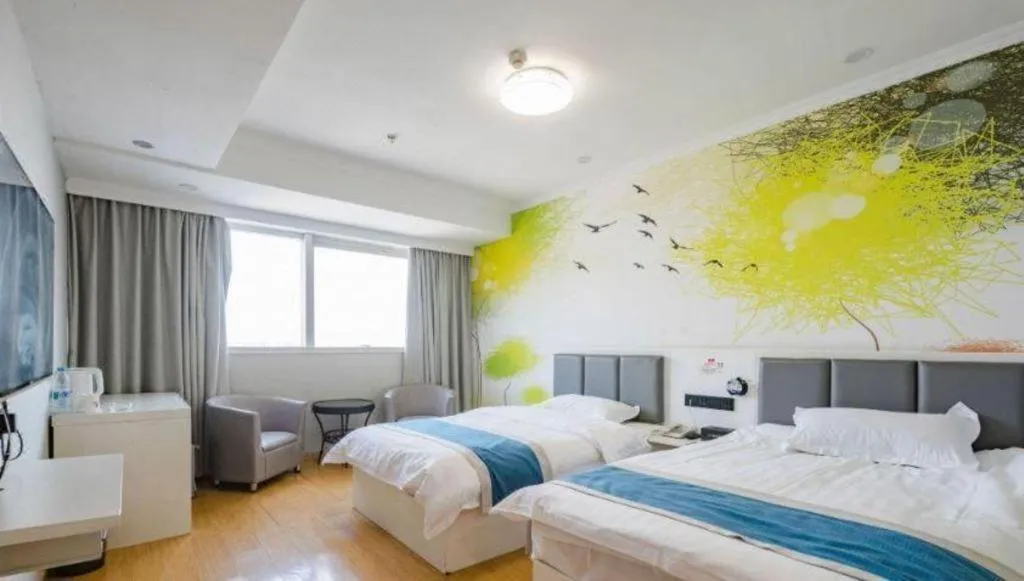 Bed in Shell Hotel Huaibei Jinying Plaza Long Distance Bus Station