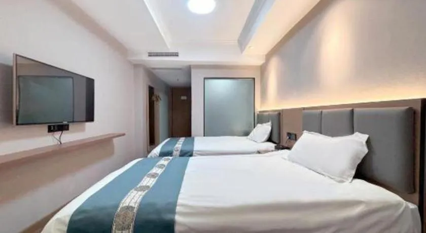Bed in Shell Hotel Huaibei Jinying Plaza Long Distance Bus Station