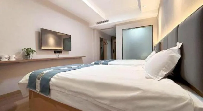 Bed in Shell Hotel Huaibei Jinying Plaza Long Distance Bus Station