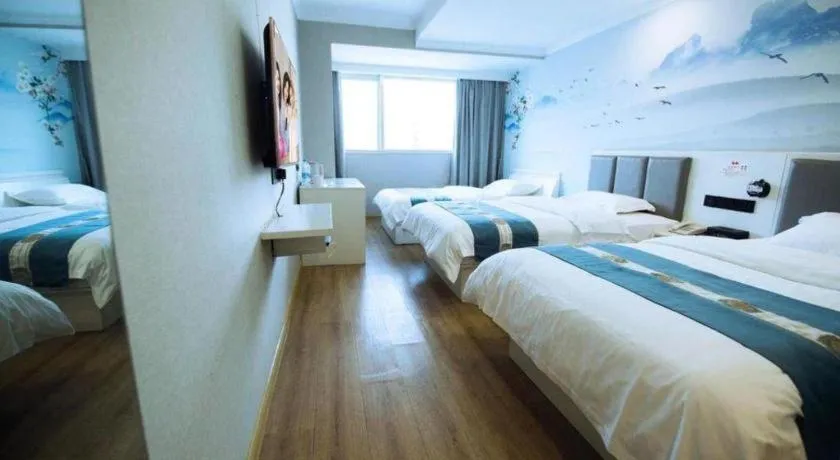 Bed in Shell Hotel Huaibei Jinying Plaza Long Distance Bus Station