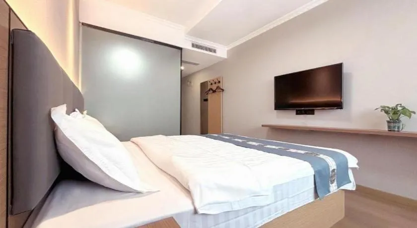 Bed in Shell Hotel Huaibei Jinying Plaza Long Distance Bus Station
