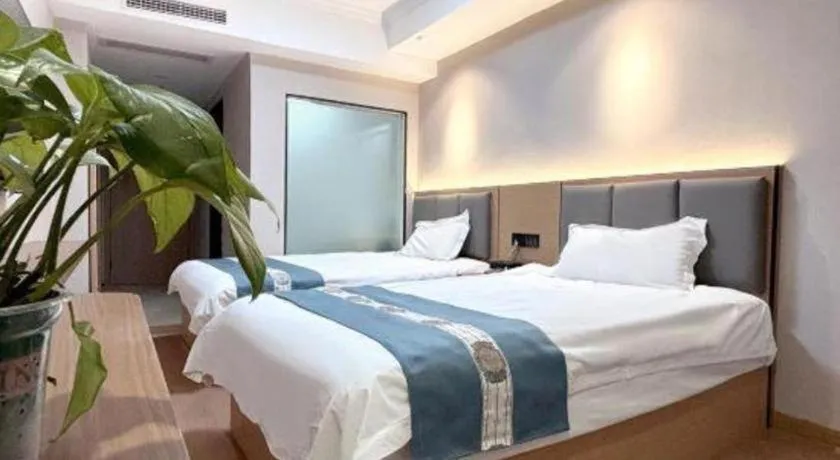 Bed in Shell Hotel Huaibei Jinying Plaza Long Distance Bus Station