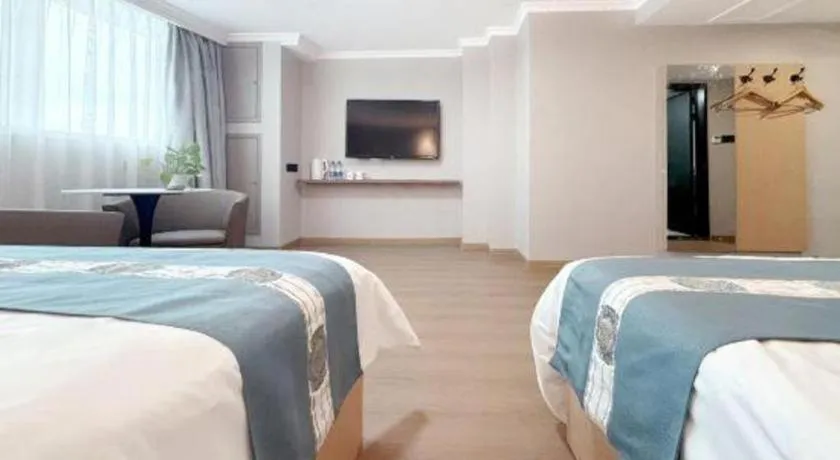 Bed in Shell Hotel Huaibei Jinying Plaza Long Distance Bus Station