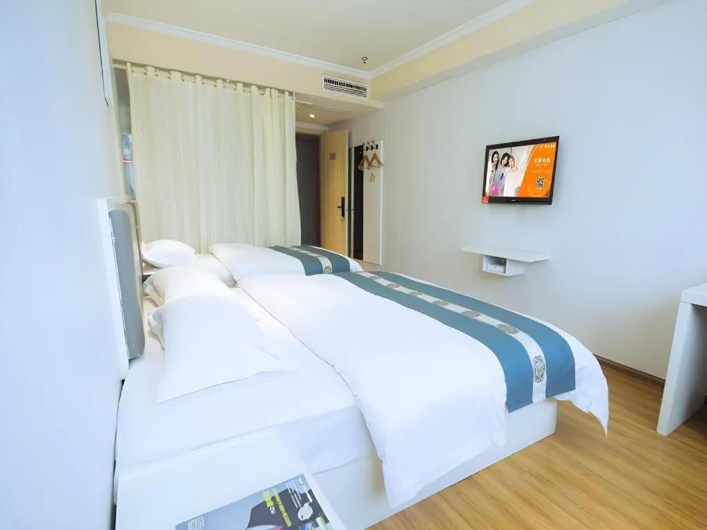 Bed in Shell Hotel Huaibei Jinying Plaza Long Distance Bus Station