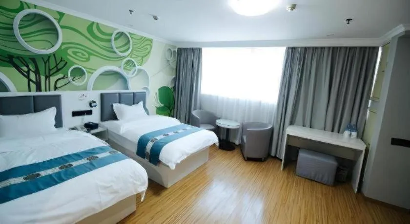 Bed in Shell Hotel Huaibei Jinying Plaza Long Distance Bus Station