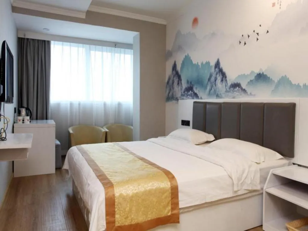 Bed in Shell Hotel Huaibei Jinying Plaza Long Distance Bus Station