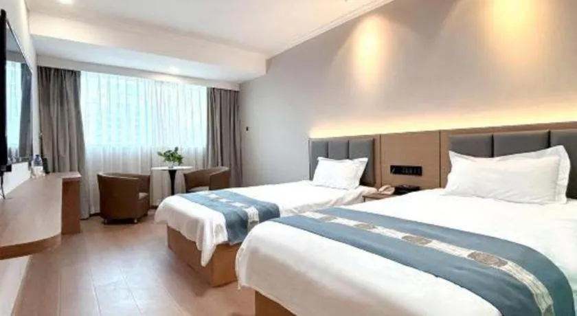 Bed in Shell Hotel Huaibei Jinying Plaza Long Distance Bus Station