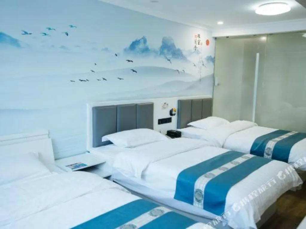 Bed in Shell Hotel Huaibei Jinying Plaza Long Distance Bus Station