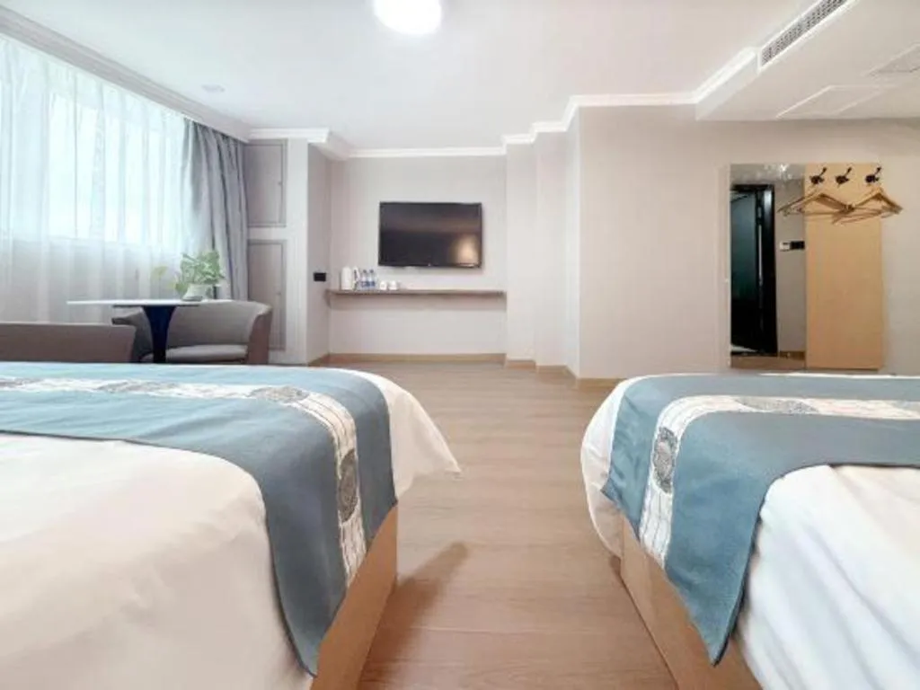 Bed in Shell Hotel Huaibei Jinying Plaza Long Distance Bus Station