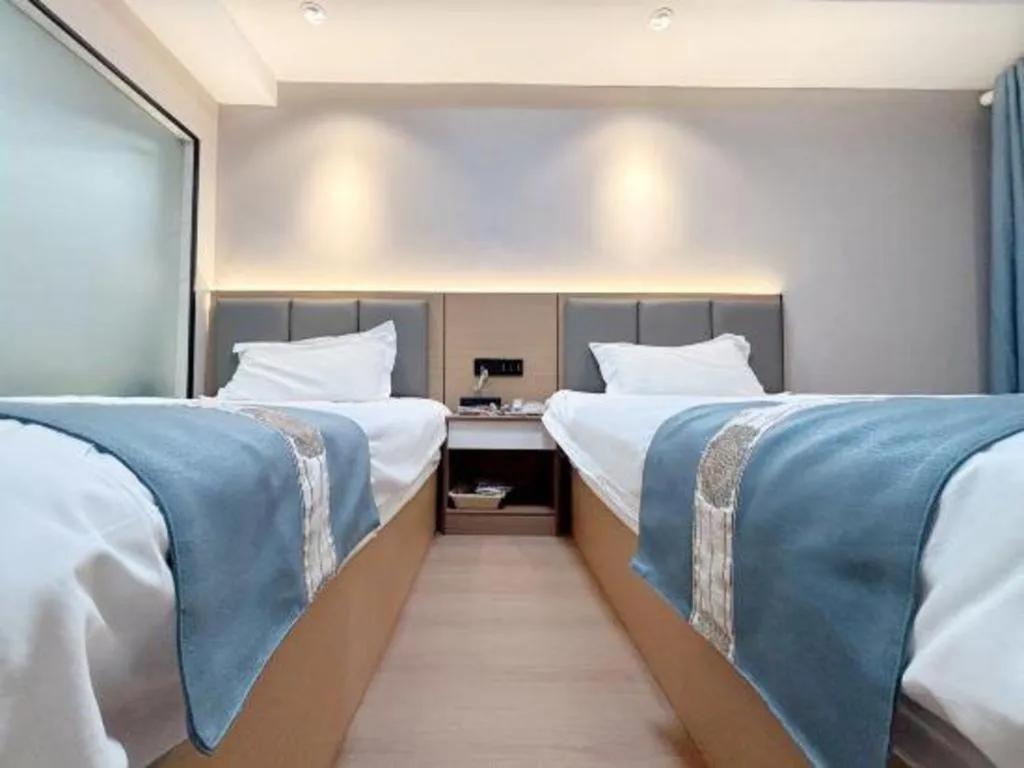 Bed in Shell Hotel Huaibei Jinying Plaza Long Distance Bus Station