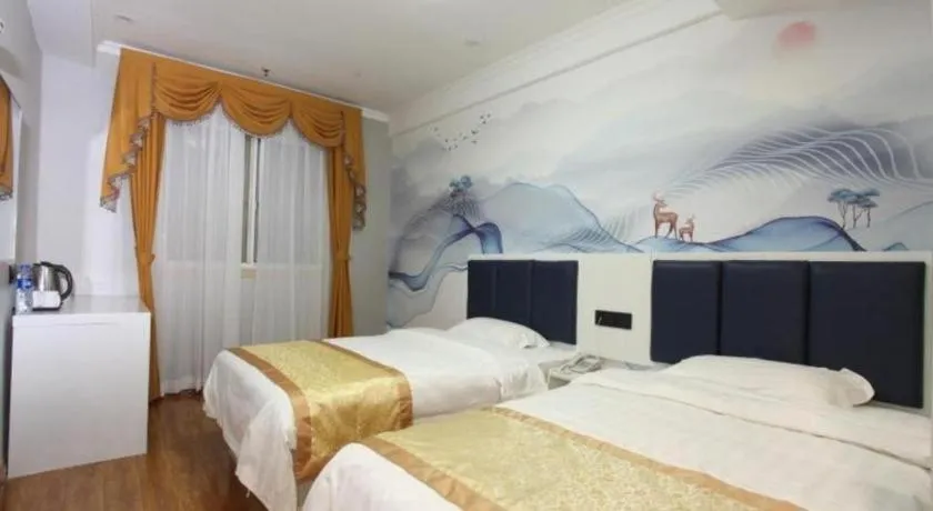 Bed in Shell Hotel Huaibei Jinying Plaza Long Distance Bus Station