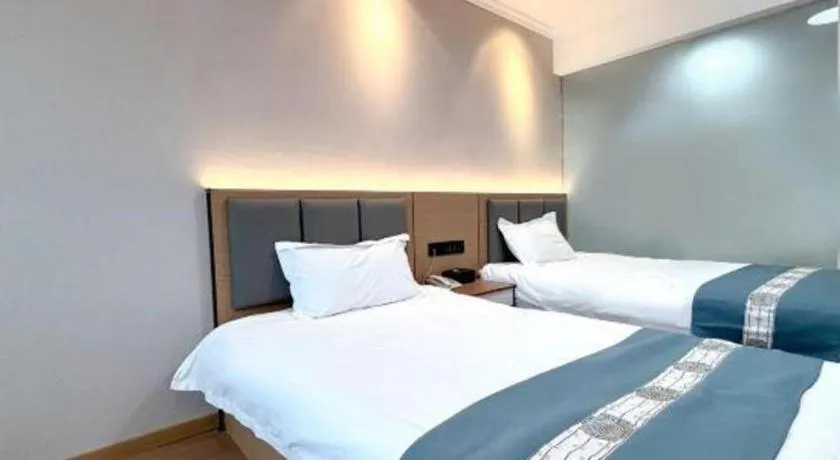 Bed in Shell Hotel Huaibei Jinying Plaza Long Distance Bus Station