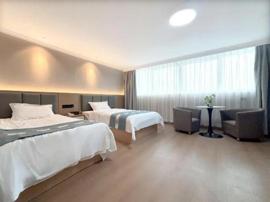 Bed in Shell Hotel Huaibei Jinying Plaza Long Distance Bus Station