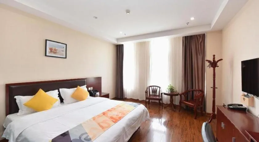 Bed in Shell Hotel Huainan Shou County Passenger Station Yaohai Grand Market