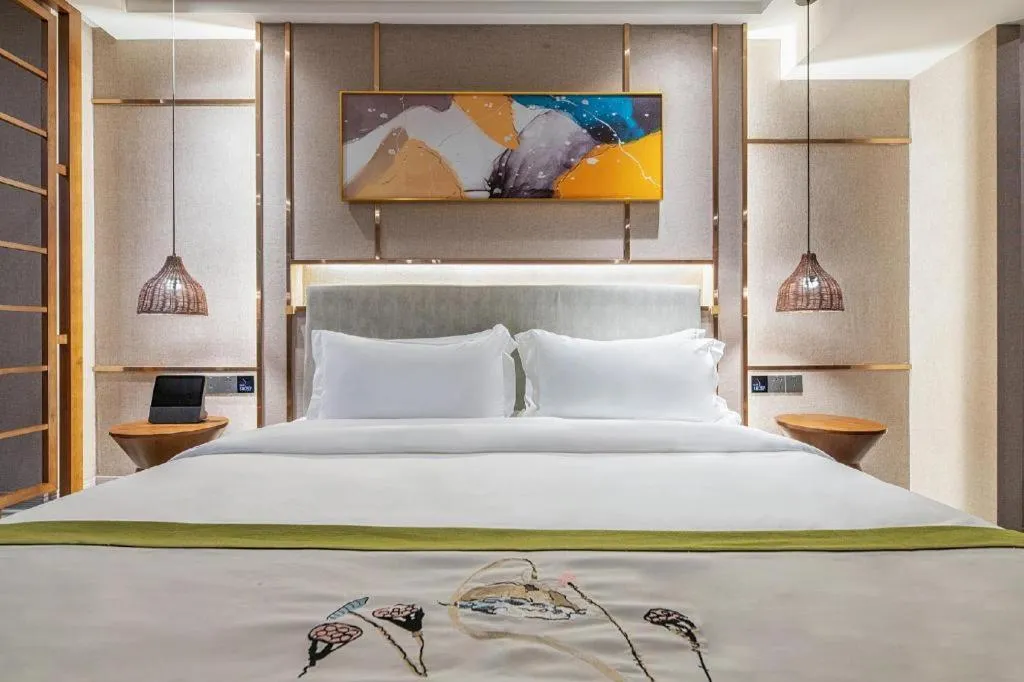 Bed in Xiangsu Boang Hotel