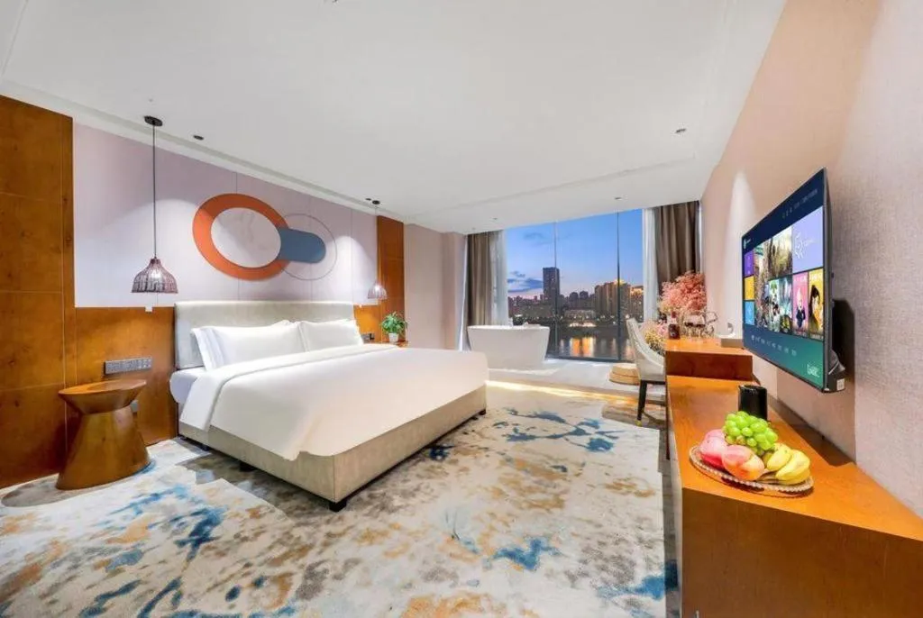 Bed in Xiangsu Boang Hotel