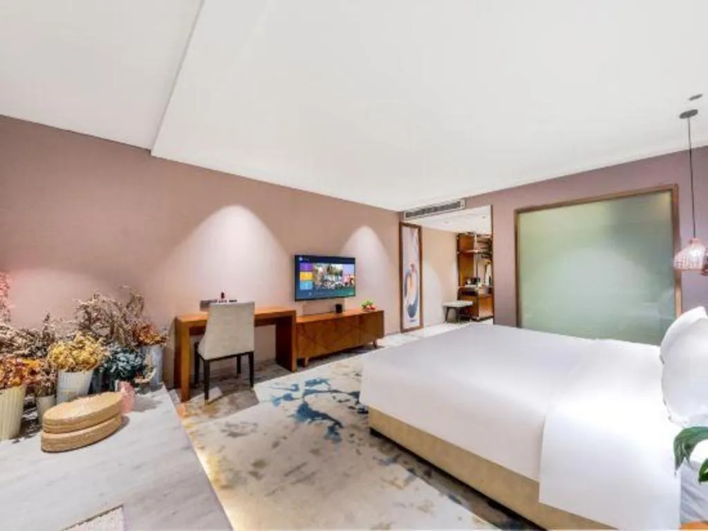 Bed in Xiangsu Boang Hotel