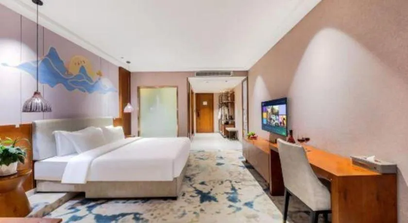 Bed in Xiangsu Boang Hotel