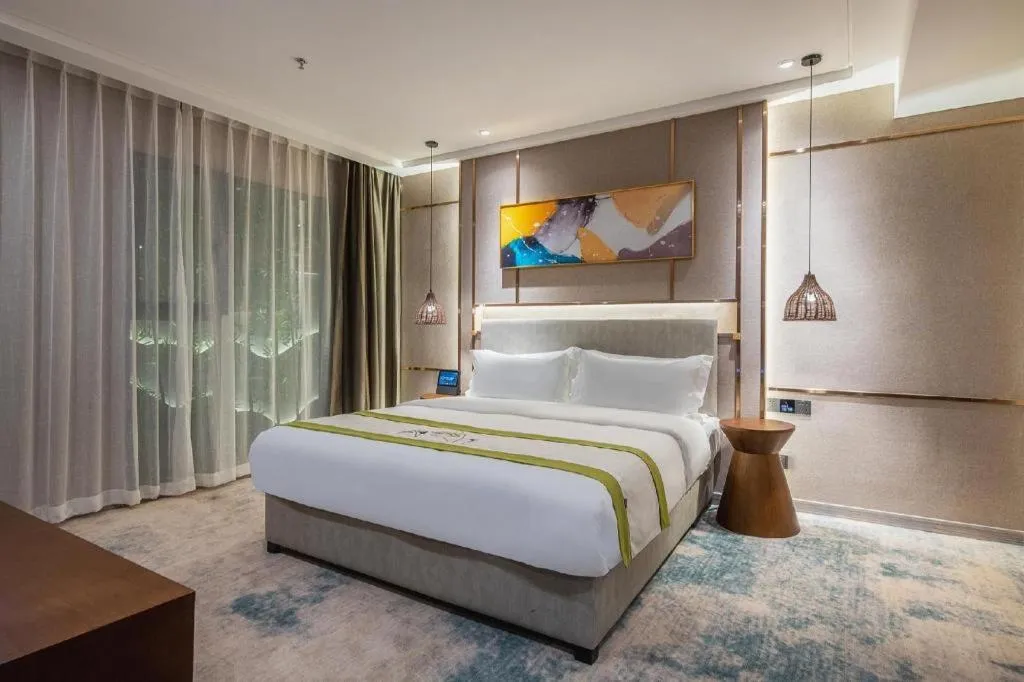 Bed in Xiangsu Boang Hotel