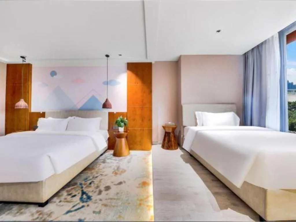 Bed in Xiangsu Boang Hotel